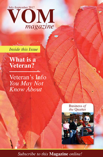 VOM Magazine Fall 2017 Issue - Veteran's Outreach Ministries - Delaware and Maryland VOM Magazine Fall 2017 Issue - Veteran's Outreach Ministries - Delaware and Maryland