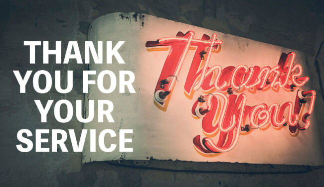 Thank You For Your Service - Veteran's Outreach Ministries