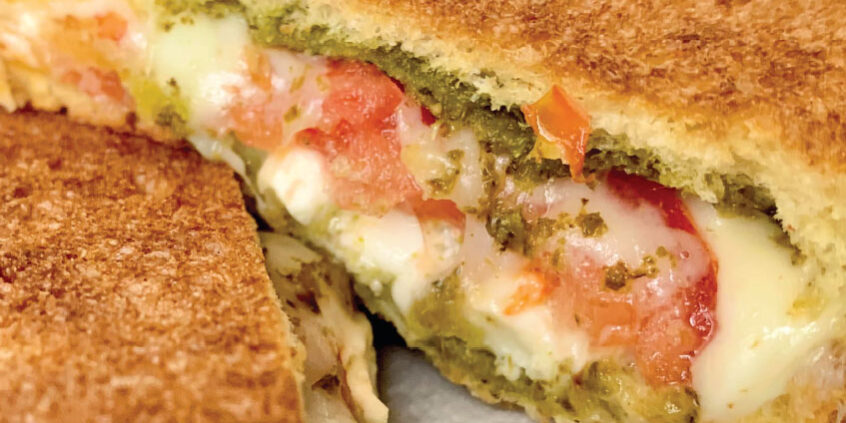 Recipe – 3 Cheese Pesto Tomato Sandwich – Veteran’s Outreach Ministries Recipe - 3 Cheese Pesto Tomato Sandwich - Veteran's Outreach Ministries