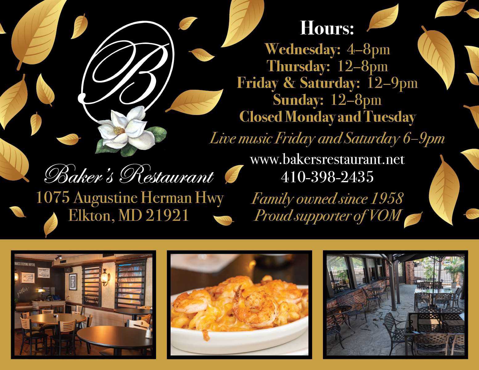 Bakers Restaurant - Veterans Outreach Ministries - Delaware