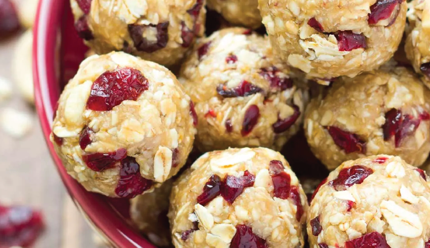 Cashew Cranberry Energy Balls Recipe